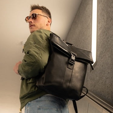 Savona Full-Grain Leather Laptop Backpack Γυναικείο