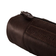 Styled Fit Perspective of Leather Pencil Case Lea on Model - Natural Daylight Drape