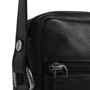 Tailored Rib Cuffs &amp; Hem Craftsmanship Construction Detail on Hamilton Full-Grain Leather Phone Bag