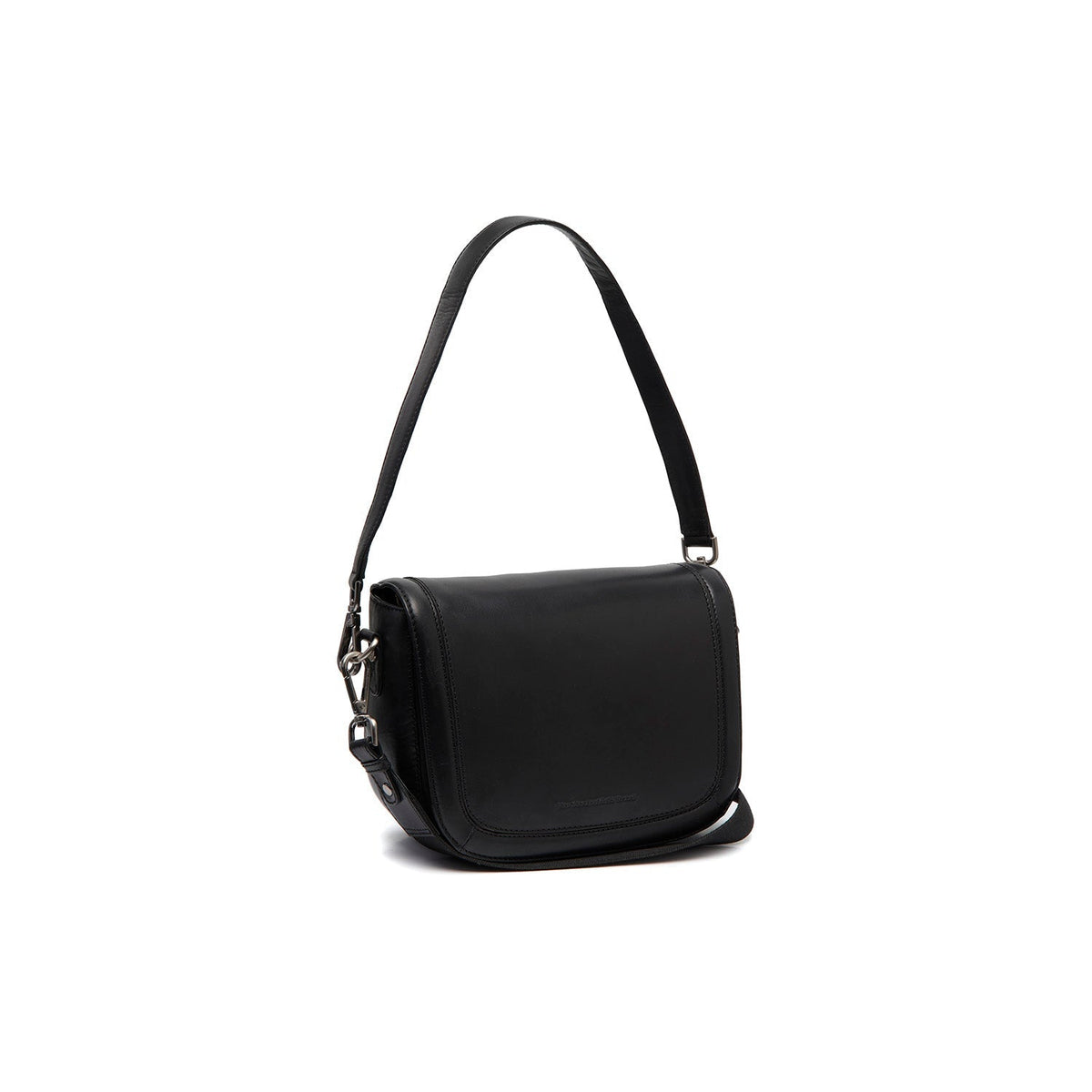 Lizzola Full-Grain Leather Shoulder Bag in Classic 100% Full-Grain Leather - Full Exterior Front Profile View | Buy Online