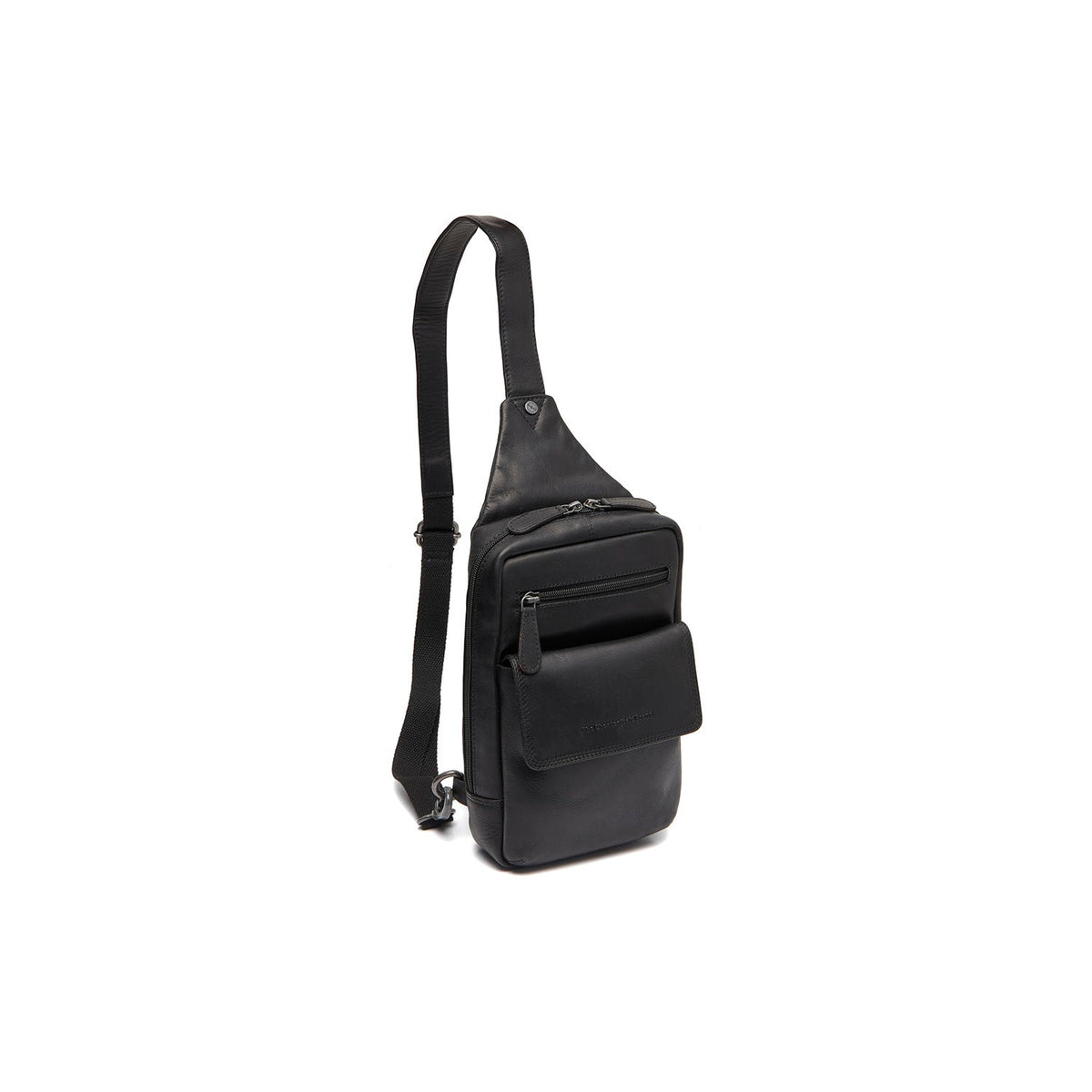 Leather Sling Bag Turelle in Classic 100% Full-Grain Leather - Full Exterior Front Profile View | Buy Online