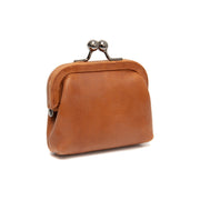 
Cognac Leather Wallet Calvia, detail view 5