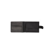 Solid Antique Brass Hardware &amp; Heavy-Duty Dual Zipper Detail on Curtis Full-Grain Leather Wallet