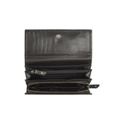 Solid Antique Brass Hardware &amp; Heavy-Duty Dual Zipper Detail on Rivalto Full-Grain Leather Wallet