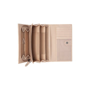 Valetta Full-Grain Leather Wallet - Structured Side Profile Showing Gusset Depth &amp; Expansion Capacity