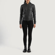 
Luna Hooded Δερμάτινο Μπουφάν Bomber Γυναικείο – alternate product view 3