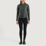 
Luna Hooded Δερμάτινο Μπουφάν Bomber Γυναικείο – alternate product view 3