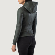 
Luna Hooded Δερμάτινο Μπουφάν Bomber Γυναικείο – alternate product view 5