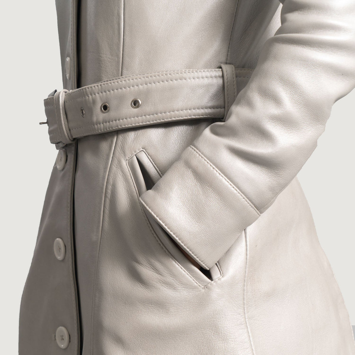 Interior View Showing Quilted viscose lining &amp; Dual Inside Utility Storage Pockets