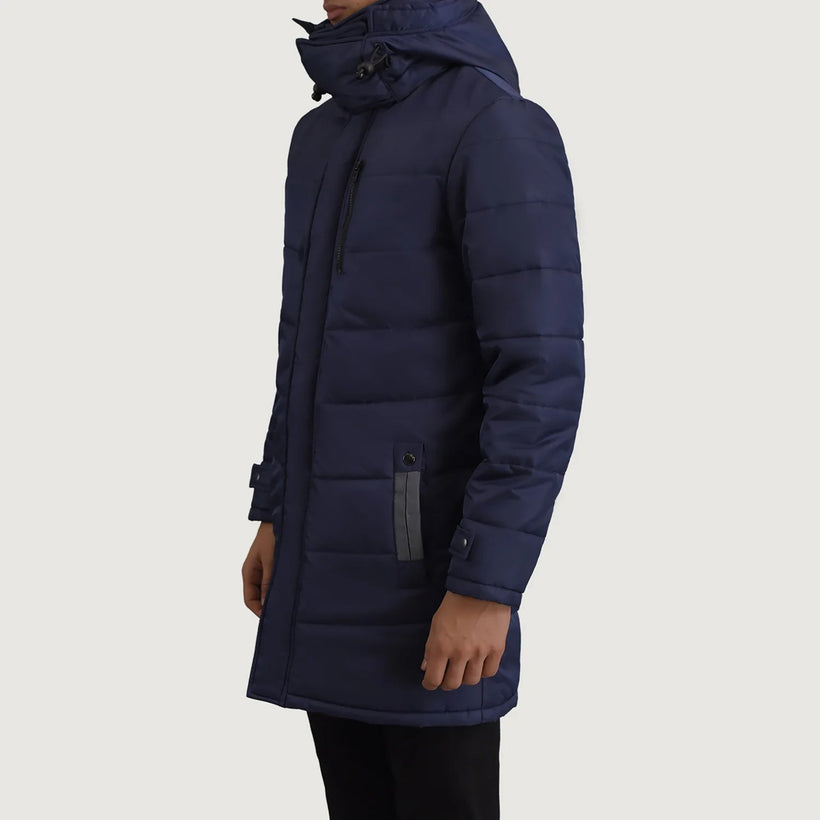 Moore Μπλε Hooded Parka Ανδρικό