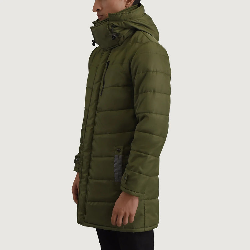 Moore Χακί Hooded Parka Ανδρικό