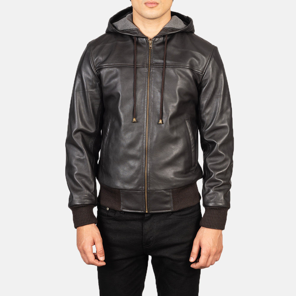 Nintenzo Leather Bomber Jacket – alternate product view 4