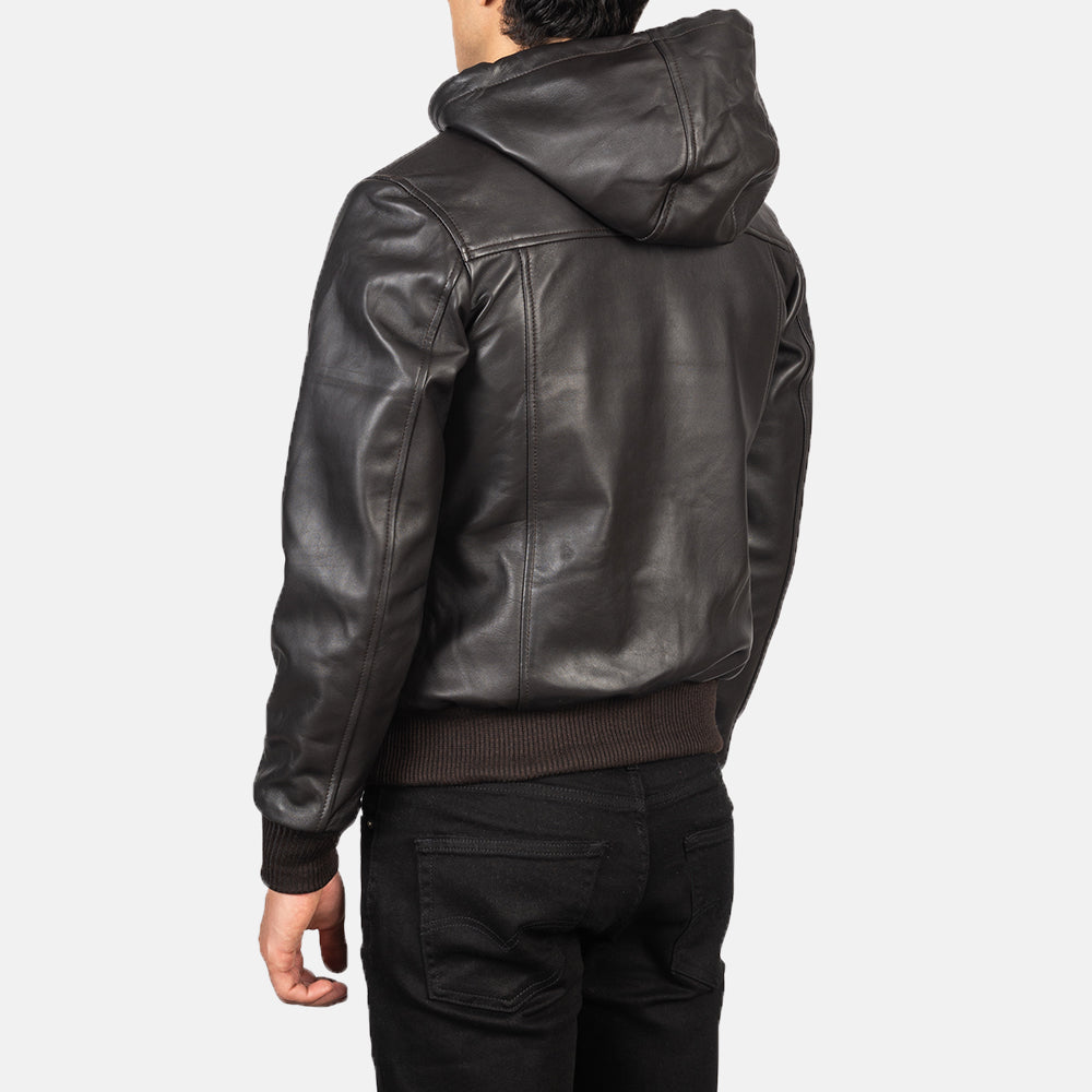 Nintenzo Leather Bomber Jacket – alternate product view 5