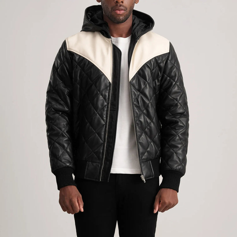 Norman Δερμάτινο Μπουφάν Ταμπά Puffer Δερμάτινο Μπουφάν Ανδρικό