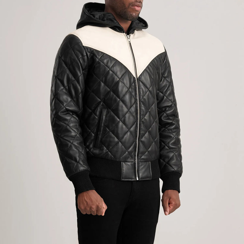Norman Δερμάτινο Μπουφάν Ταμπά Puffer Δερμάτινο Μπουφάν Ανδρικό