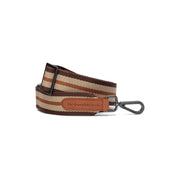 Beige Shoulder Strap in Classic 100% Full-Grain Leather - Front Profile View &amp; Tailored Silhouette | Buy Online