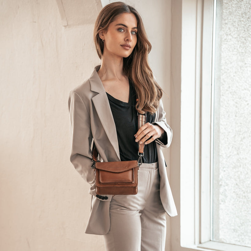 Beige Shoulder Strap Γυναικείο