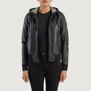 
Rebella Hooded Δερμάτινο Μπουφάν Bomber Γυναικείο – alternate product view 1