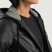 
Rebella Hooded Δερμάτινο Μπουφάν Bomber Γυναικείο – alternate product view 6