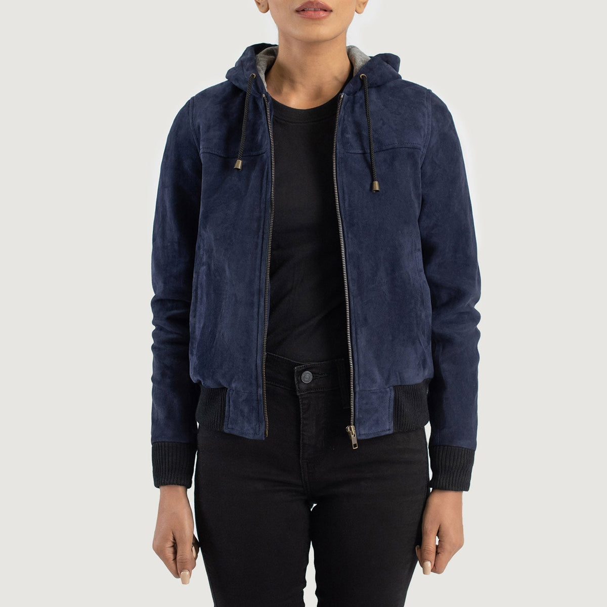
Rebella Hooded Δερμάτινο Μπουφάν Bomber Γυναικείο – alternate product view 1