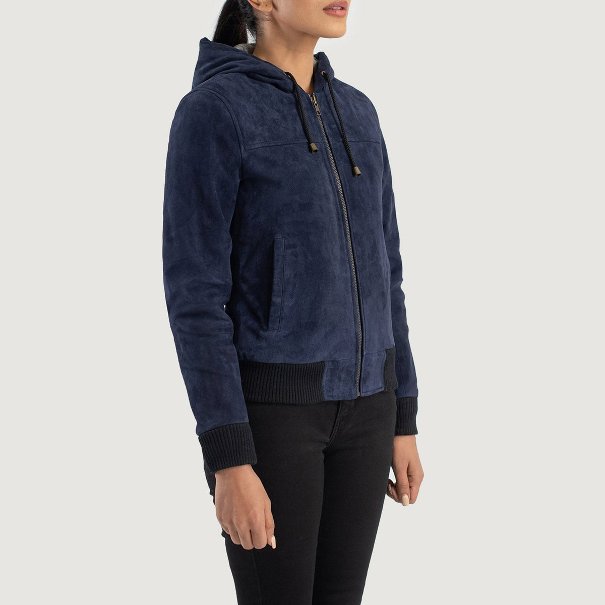 
Rebella Hooded Δερμάτινο Μπουφάν Bomber Γυναικείο – alternate product view 2