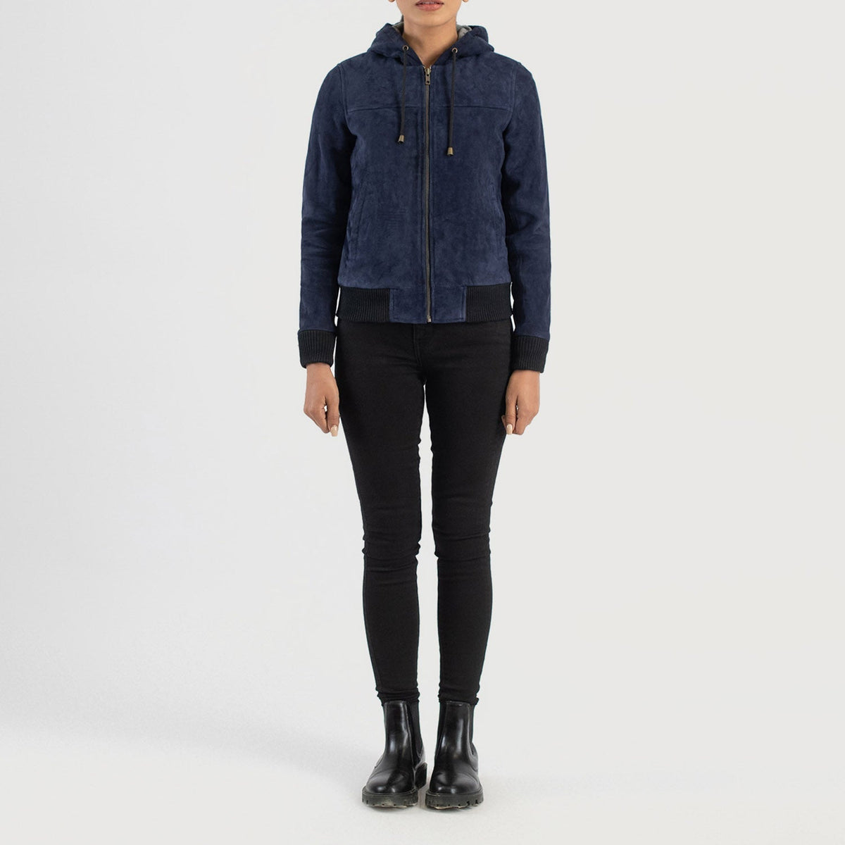 
Rebella Hooded Δερμάτινο Μπουφάν Bomber Γυναικείο – alternate product view 3