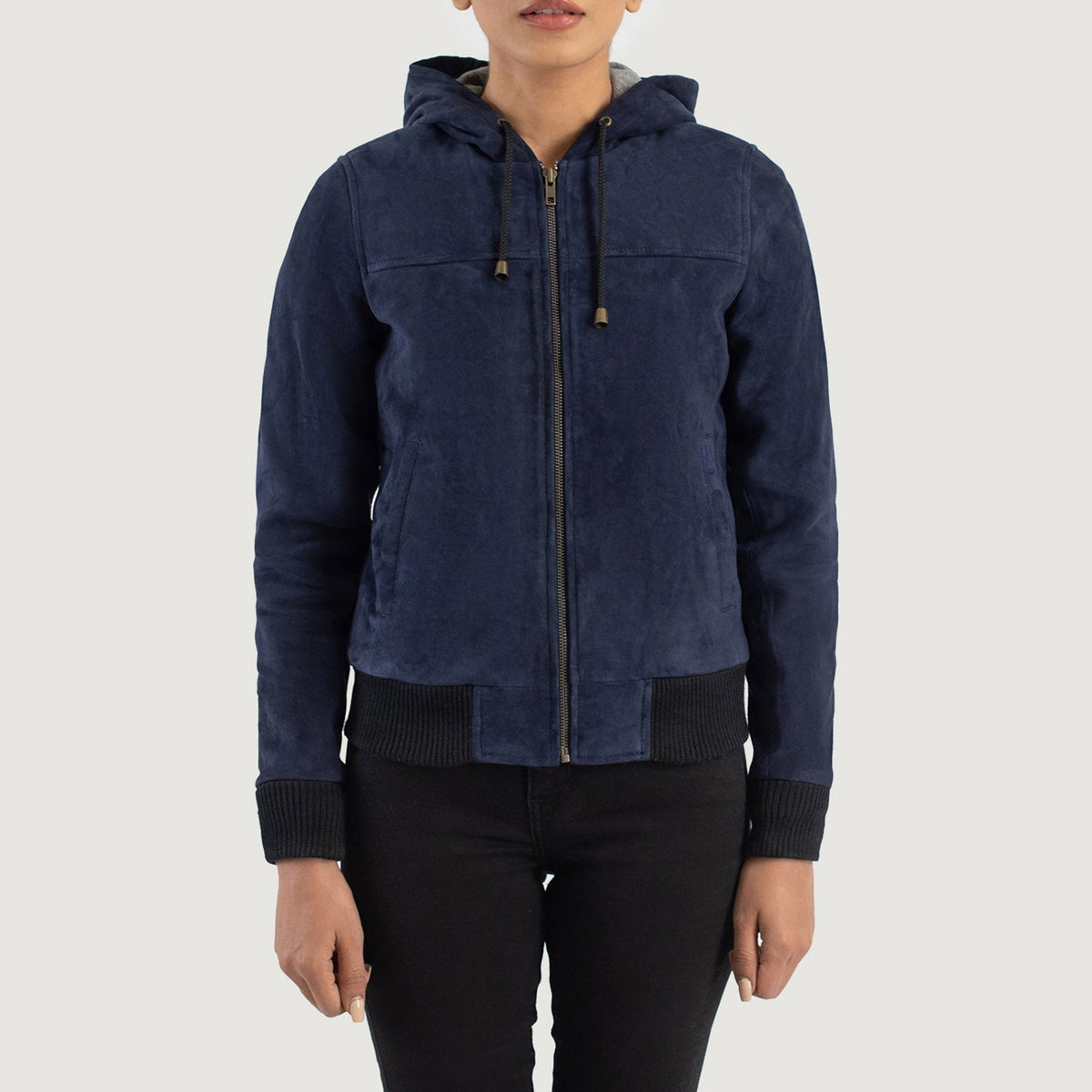 
Rebella Hooded Δερμάτινο Μπουφάν Bomber Γυναικείο – alternate product view 4