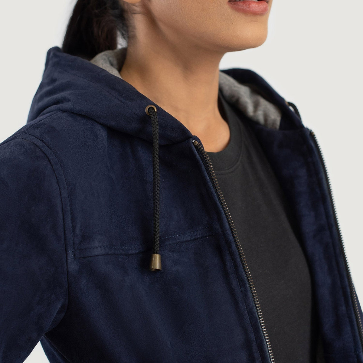 
Rebella Hooded Δερμάτινο Μπουφάν Bomber Γυναικείο – alternate product view 6
