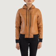 
Rebella Hooded Δερμάτινο Μπουφάν Bomber Γυναικείο – alternate product view 4