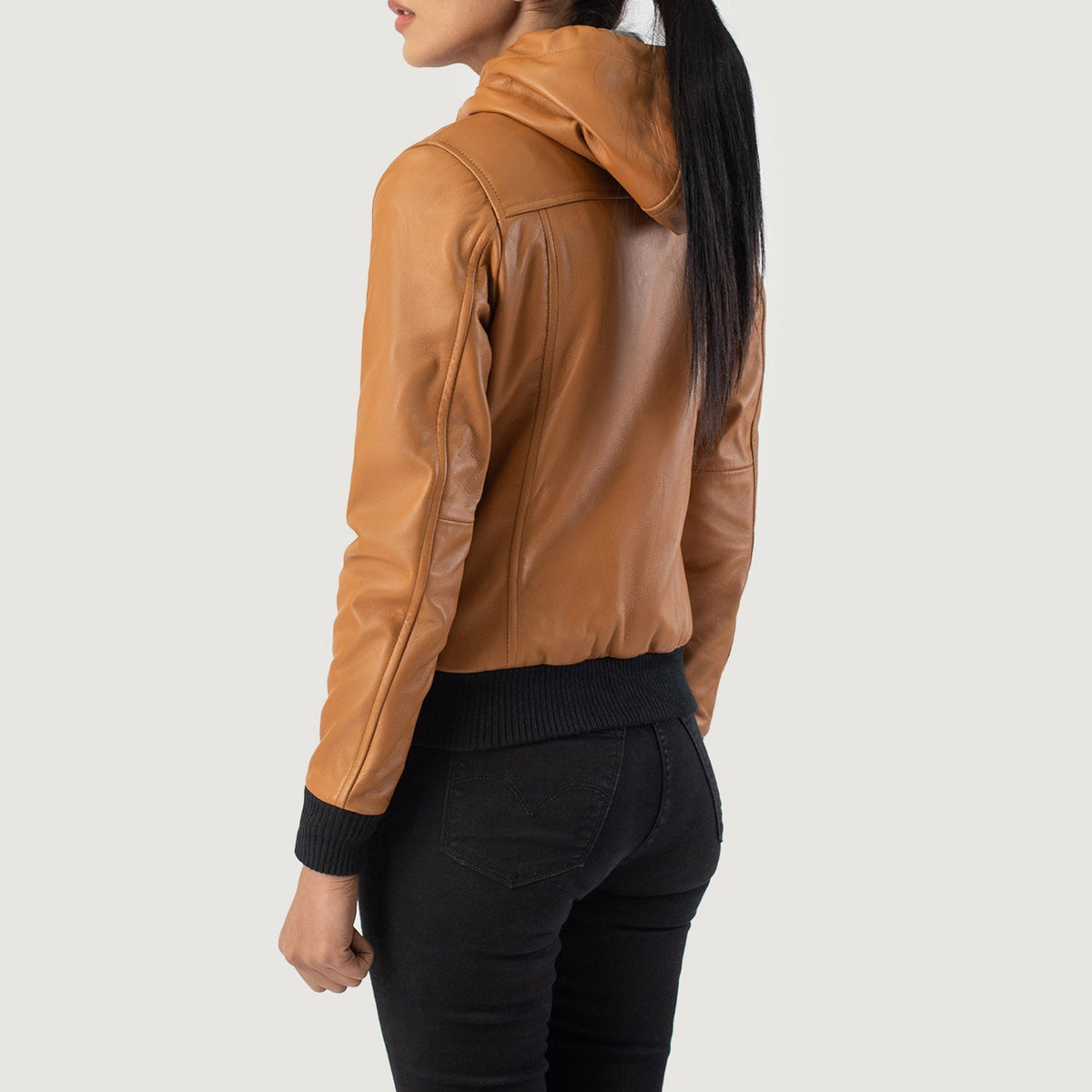 
Rebella Hooded Δερμάτινο Μπουφάν Bomber Γυναικείο – alternate product view 5