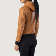 
Rebella Hooded Δερμάτινο Μπουφάν Bomber Γυναικείο – alternate product view 5