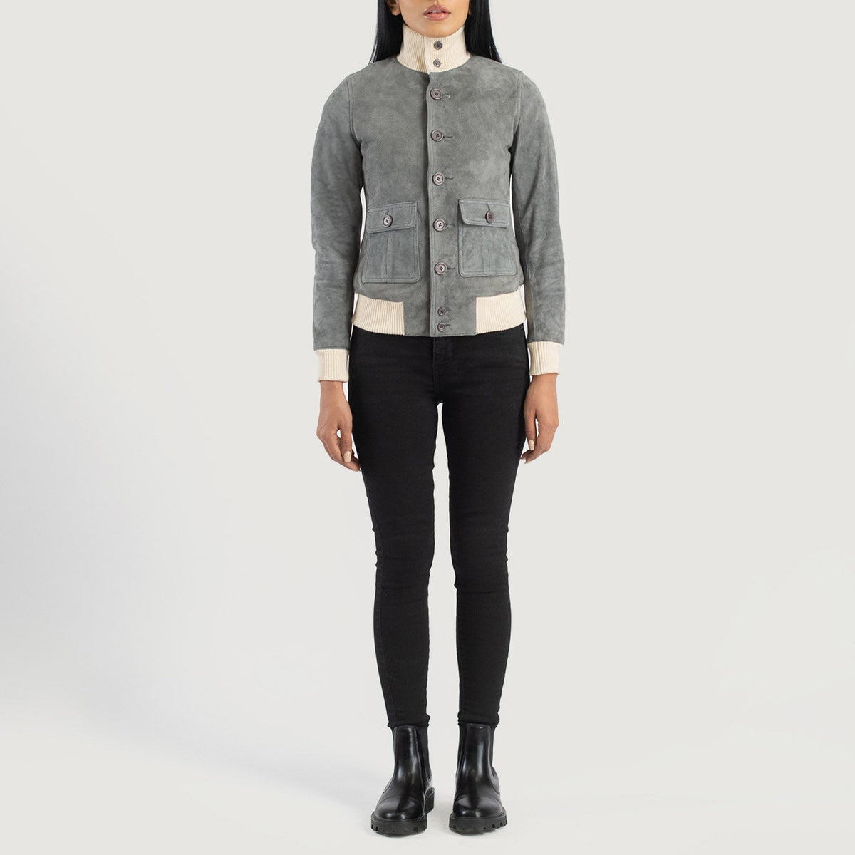 
Sasha A1 Δερμάτινο Μπουφάν Bomber Γυναικείο – alternate product view 3