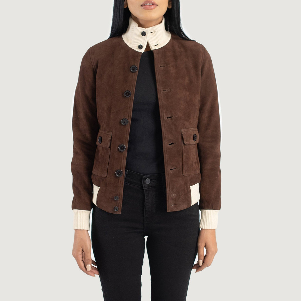 
Sasha A1 Δερμάτινο Μπουφάν Bomber Γυναικείο – alternate product view 1