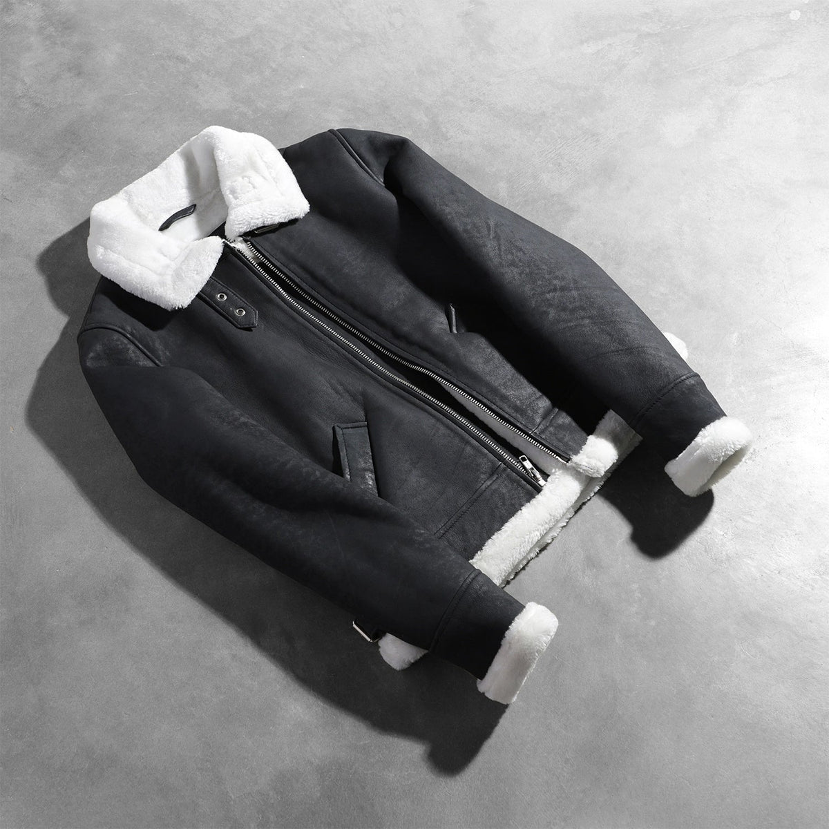 
Sherilyn B-3 Μαύρο Δερμάτινο Μπουφάν Bomber Γυναικείο – alternate product view 7