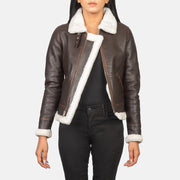 
Sherilyn B-3 Μαύρο Δερμάτινο Μπουφάν Bomber Γυναικείο – alternate product view 1