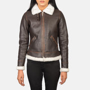 
Sherilyn B-3 Μαύρο Δερμάτινο Μπουφάν Bomber Γυναικείο – alternate product view 4