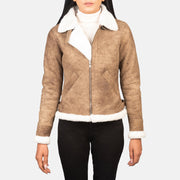 
Sherilyn B-3 Μαύρο Δερμάτινο Μπουφάν Bomber Γυναικείο – alternate product view 1