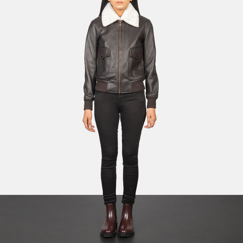 Stella G-1 Leather Bomber Jacket – alternate product view 3
