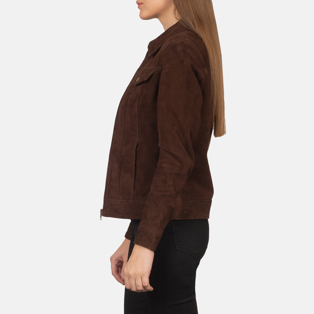 
Suzy Trucker Καφέ Δερμάτινο Μπουφάν Γυναικείο – alternate product view 3