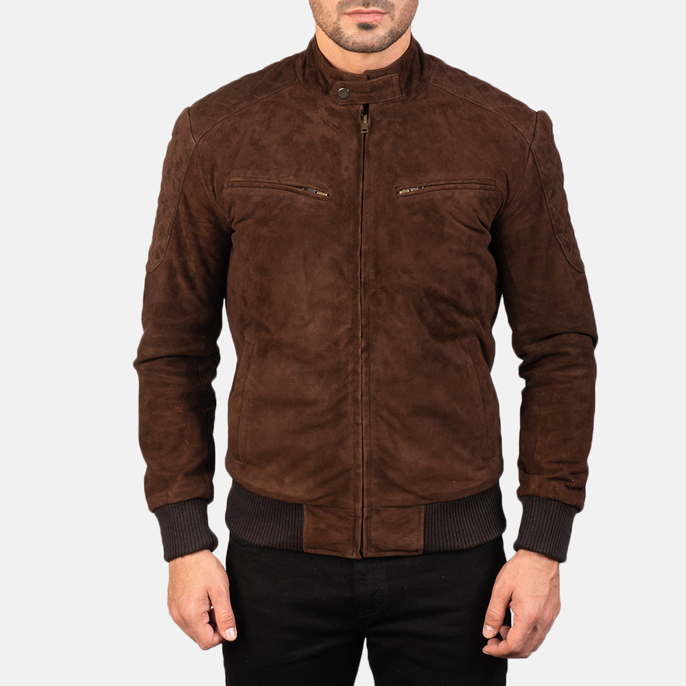 Sven Leather Bomber Jacket – alternate product view 4
