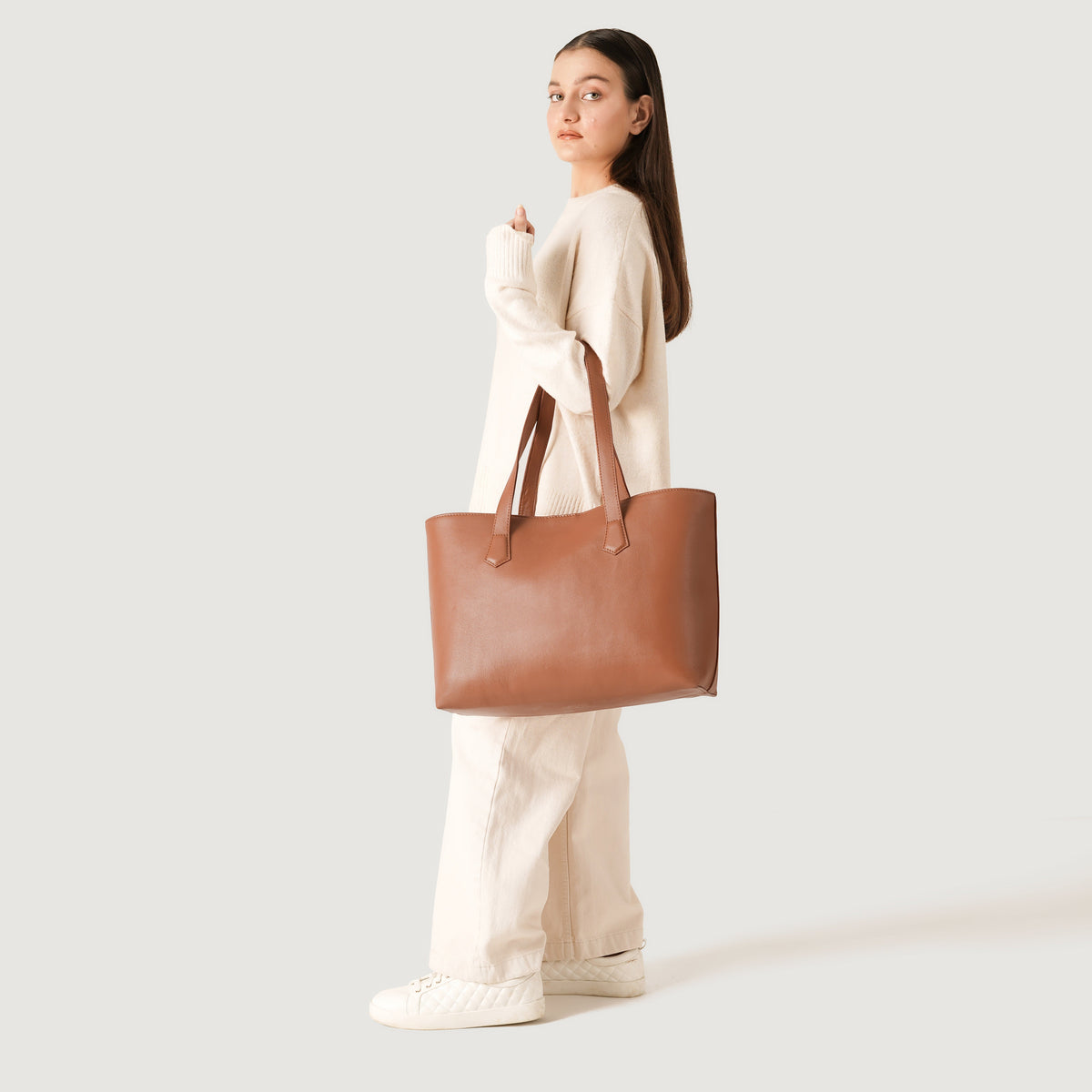 
The Bianca Δερμάτινη τσάντα tote – alternate product view 2