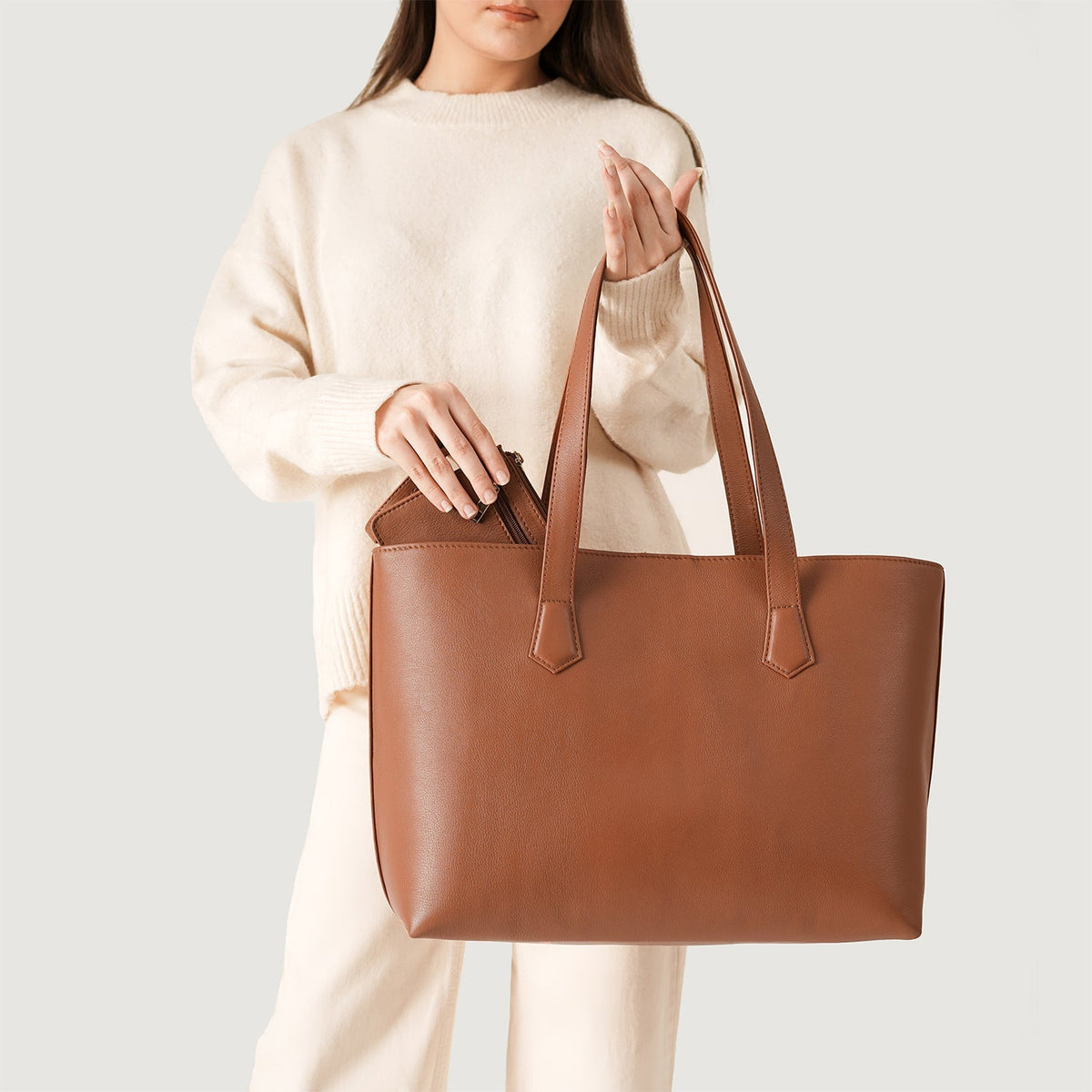 
The Bianca Δερμάτινη τσάντα tote – alternate product view 9