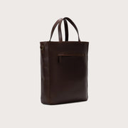 
The Poet Vintage Brown Leather Tote Bag For Men & Women - Δομημένο πλαϊνό προφίλ με βάθος και χωρητικότητα