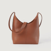 
The Stefani Brown Leather Hobo Bag For Women in Brown Full-Grain Leather - Μπροστινή όψη & εφαρμοστή σιλουέτα | Αγορά online