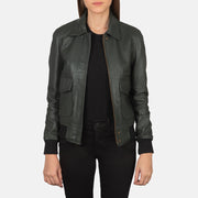 Westa A-2 Leather Bomber Jacket – alternate product view 1