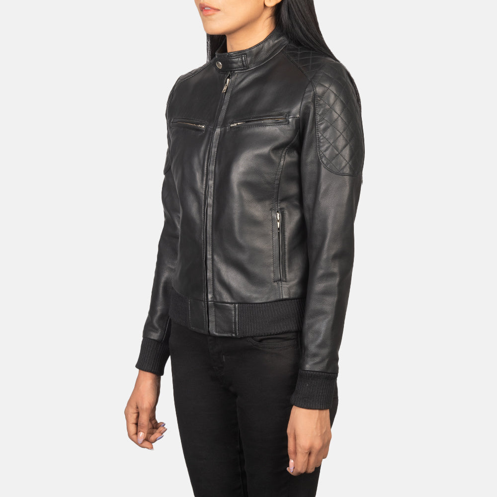 
Zenna Δερμάτινο Μπουφάν Bomber Γυναικείο – alternate product view 2