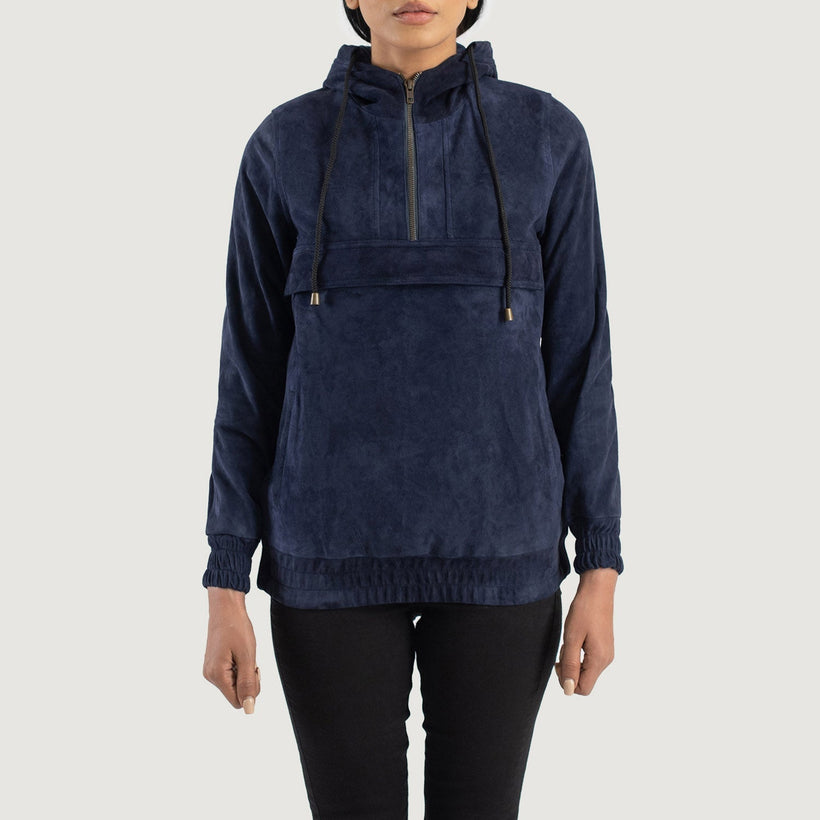 Zest Hooded Pullover Δερμάτινο Μπουφάν Γυναικείο