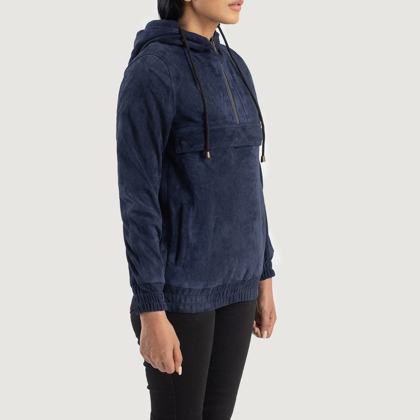 Zest Hooded Pullover Δερμάτινο Μπουφάν Γυναικείο